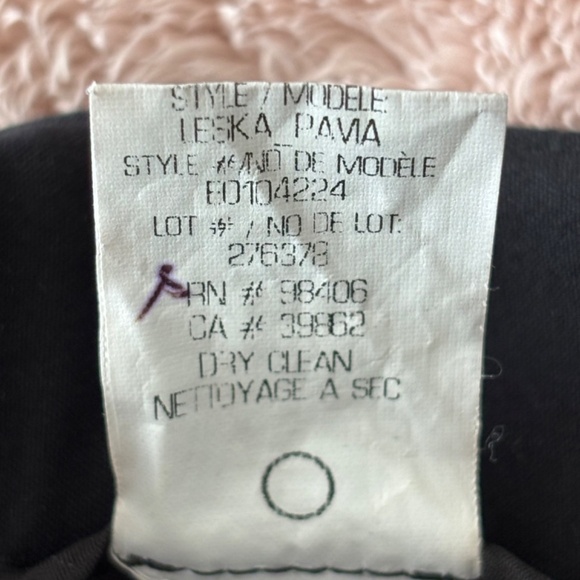 Theory Classic Black Leska Pavia Trouser Pants Size 6 Black - Picture 8 of 9